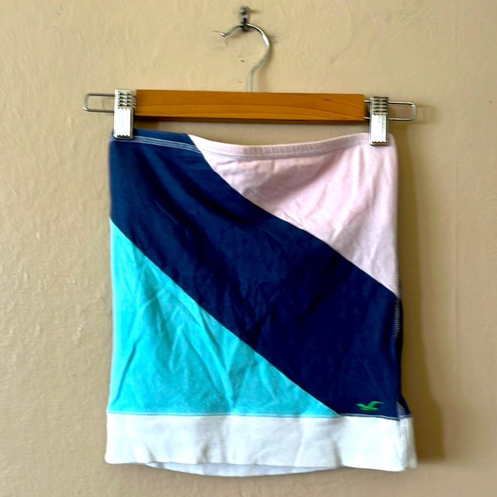 Hollister Color-block Strapless Top M